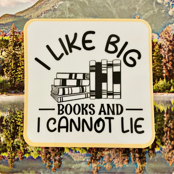 (5/$15) Durable Waterproof Sticker - Funny Book Sticker - Picture 1 of 3